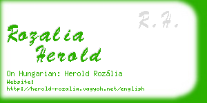 rozalia herold business card